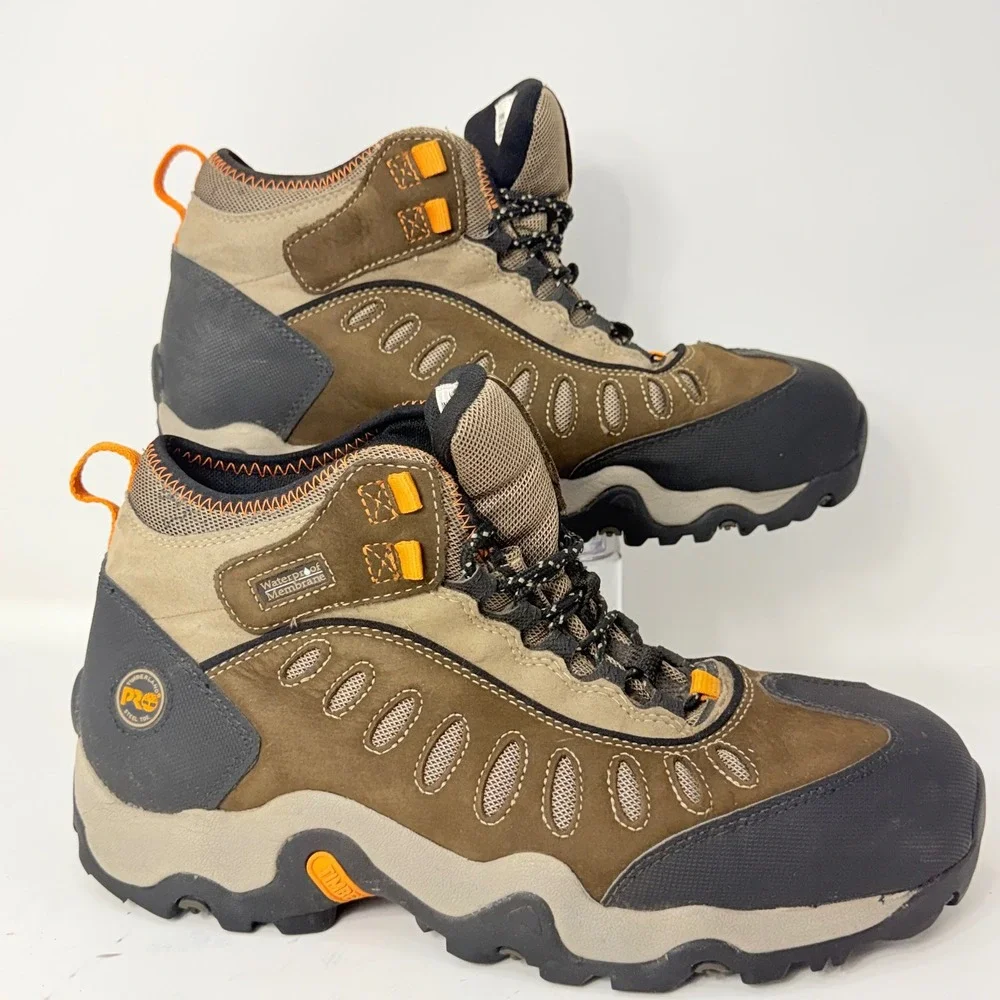 Timberland PRO Mens 86515 Steel Toe Waterproof Work Boots Brown 13W ASTM EH